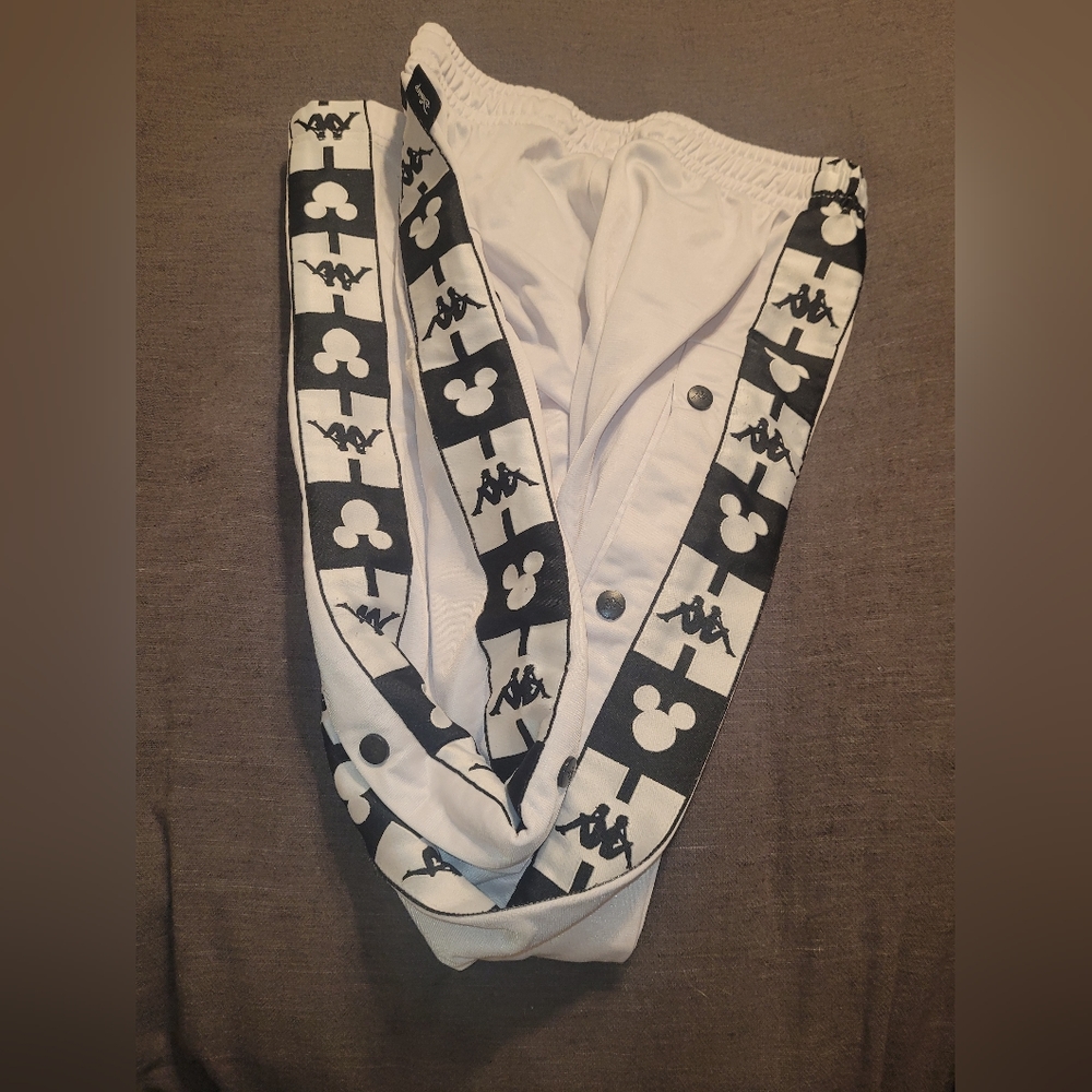 kappa sweatpants white